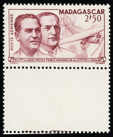 POSTE AERIENNE N°63C 2f50 rose-lilas (non répertorié),