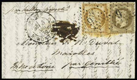 LE FERDINAND FLOCON N°30 30c Lauré +36 10c Siège (ld,