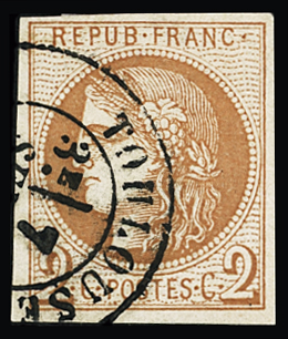 N°40 2c FAUX de Paul, obl. càd Toulouse, TTB, R