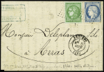 N°42B 5c vert-jaune +n°37 obl. PC du GC 472 sur lettre