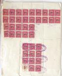 1945-1947, 11 factures avec fiscaux de valeurs diverses