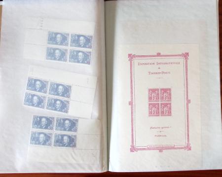 1935-1949, Solide stock de blocs-feuillets (1, 2, 3,