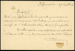 CPFM avec CAD "Moosch Alsace" (1916) + cachet violet avec déesse assise "Administration de la Fecht cercle de Thann". TB