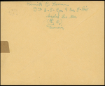 FM n°10 OBL CAD "Camp Argelès sur Mer Pyr Orles" (29.2.40) sur lettre avec cachet rect violet "censure militaire Camp d'Argelès sur Mer". Rare et TB