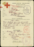 Message Croix-Rouge de Madagascar pour Chambéry (1943 - les Anglais ont débarqué à Diego-Suarez le 7 mai 1942) avec censure anglaise. TB