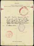 Message Croix-Rouge de Madagascar pour Chambéry (1943 - les Anglais ont débarqué à Diego-Suarez le 7 mai 1942) avec censure anglaise. TB