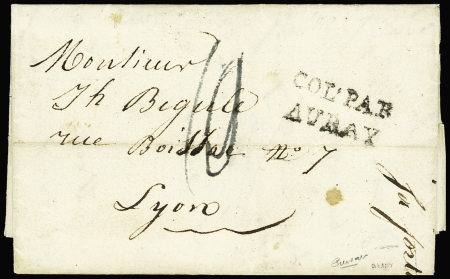 MORBIHAN MP "Col par Avray" (1825 - Salles n°9), ind