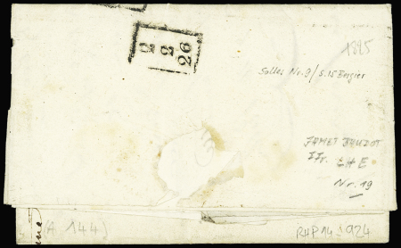MORBIHAN MP "Col par Avray" (1825 - Salles n°9), ind
