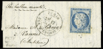 N°37 OBL étoile 4 + Càd "Paris Rue d'Enghien" (17 janv