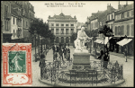 N°137 OBL sur porte timbre rouge "Lancement Courbet septembre 1911 Lorient aviation" sur carte postale de Lorient. Rare et TB