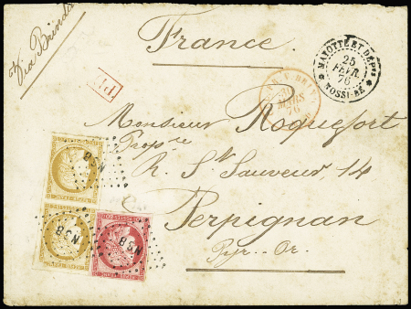 Col. Gen. N°21 et 22, 80c rose et 15c bistre PAIRE,