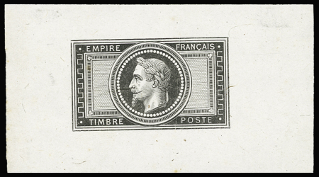 N°33 épreuve en noir sur Chine, sans la valeur, TB