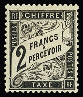 N°23 2f noir, neuf *, frais, TB