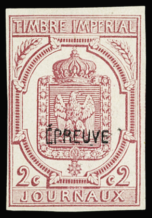 N°3 2c rose-carminé, surch. EPREUVE, neuf *, TB