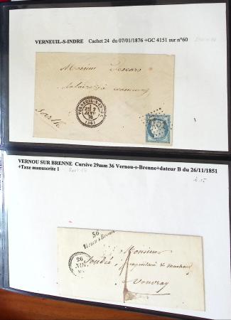 1715-1873, INDRE-ET-LOIRE: Joli ensemble de lettres