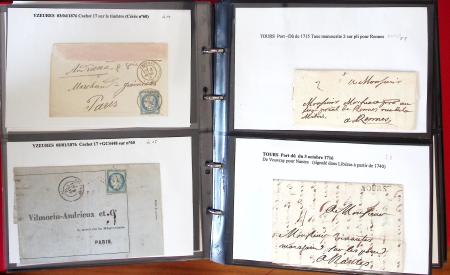 1715-1873, INDRE-ET-LOIRE: Joli ensemble de lettres