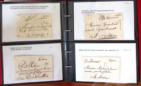 1715-1873, INDRE-ET-LOIRE: Joli ensemble de lettres