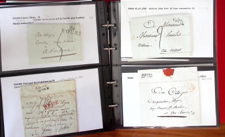 1715-1873, INDRE-ET-LOIRE: Joli ensemble de lettres