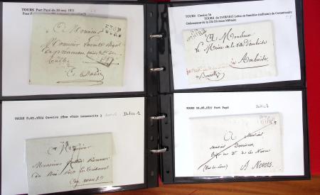 1715-1873, INDRE-ET-LOIRE: Joli ensemble de lettres