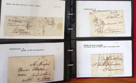 1715-1873, INDRE-ET-LOIRE: Joli ensemble de lettres