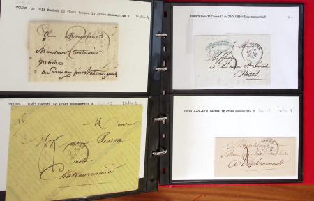 1715-1873, INDRE-ET-LOIRE: Joli ensemble de lettres