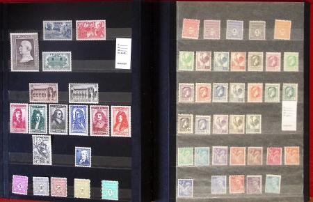 1940-1955, Collection en 2 classeurs, dont carnets