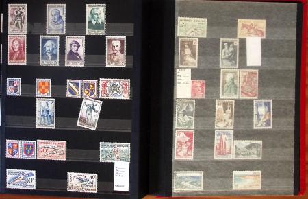 1940-1955, Collection en 2 classeurs, dont carnets