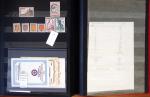 1940-1955, Collection en 2 classeurs, dont carnets