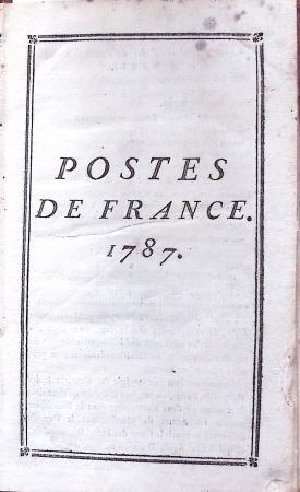 Livre "Etat général des postes de France pour l'année