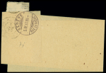 N°83, 86 et 102 en entiers postaux sur fragments ou