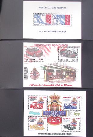 1957-2016, Collection de Monaco en 1 classeur, neuf