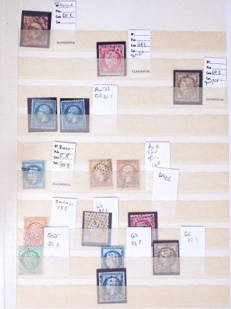 1849-1876, Album de France classique avec divers oblitérations