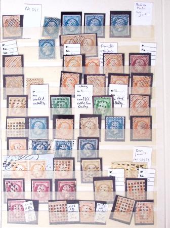 1849-1876, Album de France classique avec divers oblitérations
