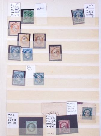 1849-1876, Album de France classique avec divers oblitérations