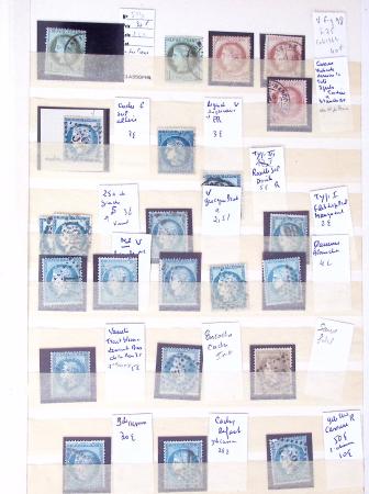 1849-1876, Album de France classique avec divers oblitérations
