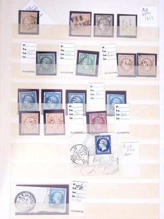1849-1876, Album de France classique avec divers oblitérations