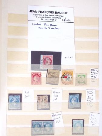 1849-1876, Album de France classique avec divers oblitérations