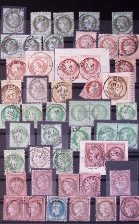 1849-1874, Collection de France classique obl. CAD