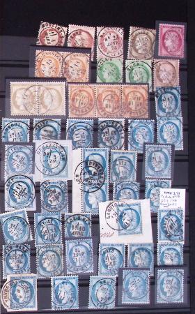 1849-1874, Collection de France classique obl. CAD