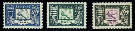 POSTE AERIENNE N°42/44, neuf **, TB