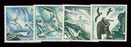 POSTE AERIENNE N°55/58 Série Oiseaux des mers, neuf