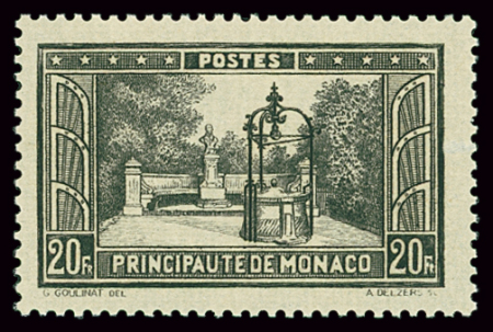 N°134 20f noir, neuf **, TB