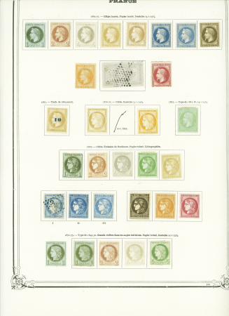 1849-1960,  Ancienne collection de France montée sur