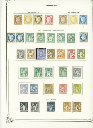 1849-1960,  Ancienne collection de France montée sur