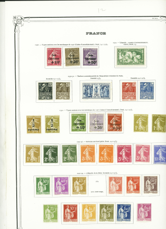 1849-1960,  Ancienne collection de France montée sur