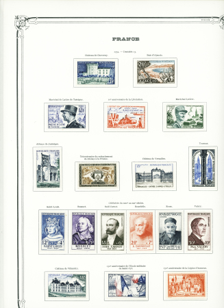 1849-1960,  Ancienne collection de France montée sur