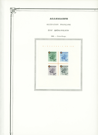 1849-1960,  Ancienne collection de France montée sur