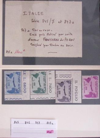 1849-1964, Sélection de pièces clés en un classeur rouge