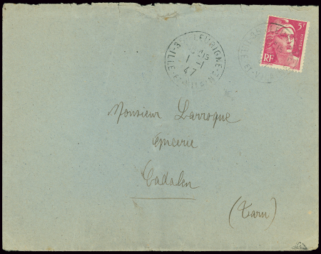 Rare tarif du 1er janvier 1947 (durée 1 jour) avec