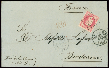 BUENOS-AYRES Cachet otogonal du bureau consulaire français